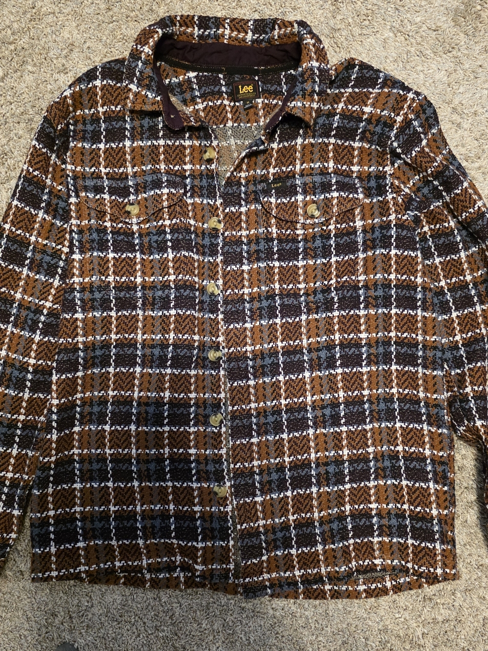 Lee Multicolor Woven Plaid Shirt Jacket